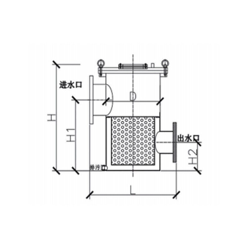 游泳池毛發(fā)收集器，平蓋快開式毛發(fā)收集器